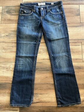 MEK Women's Dark Blue Straight-Leg Jeans